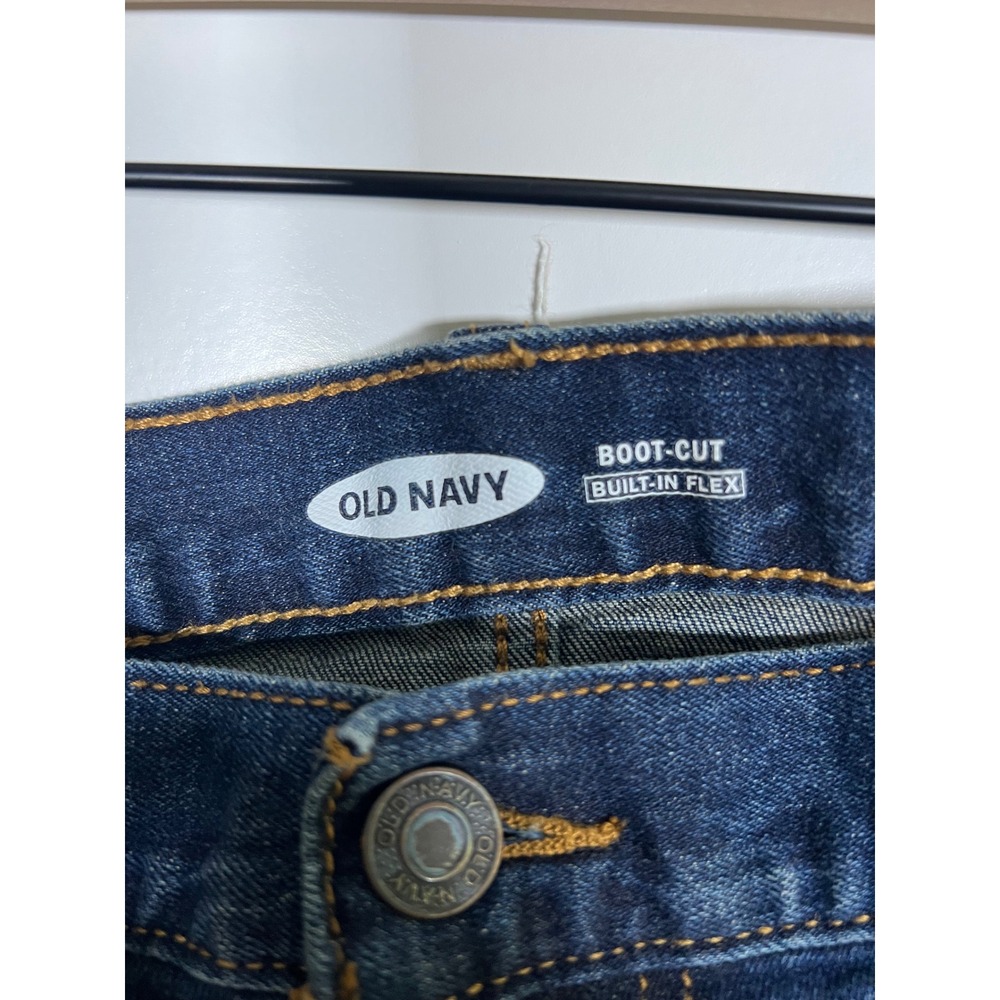 Old Navy Mens Boot-Cut Jeans Built-In Flex Blue 36x30 - Picture 2 of 8